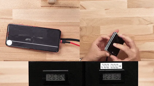 gif on the hand-folding test