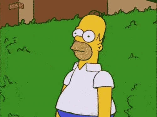 homer hiding gif