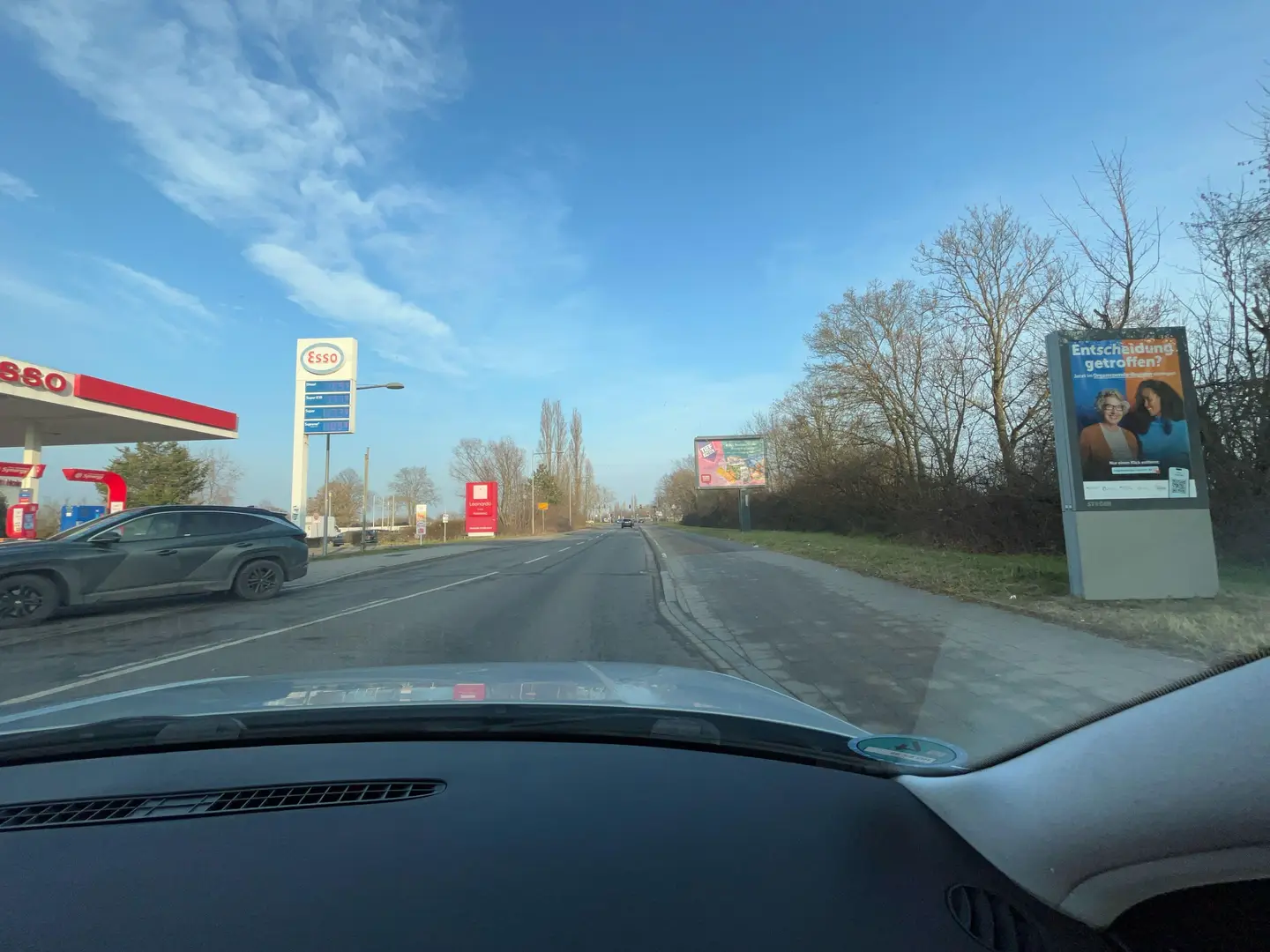 aus Autofahrersicht Höhe Kreisel